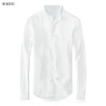 15PKST01 2014-15 Men's plain colour pure linen shirt